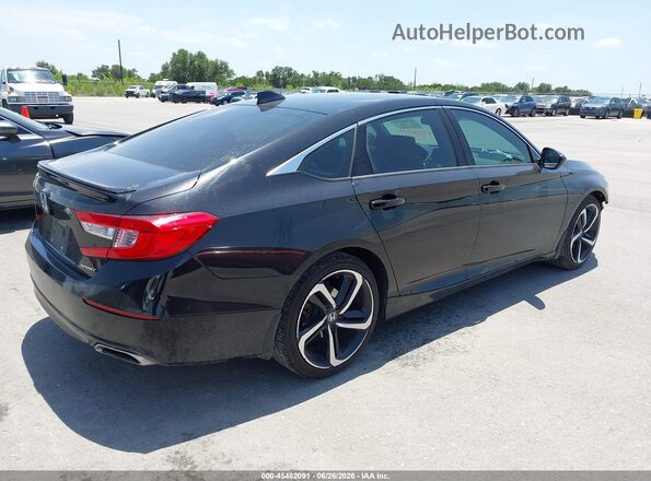 1HGCV1F32LA156224 2020 HONDA ACCORD Black უკანა მარჯვენა
