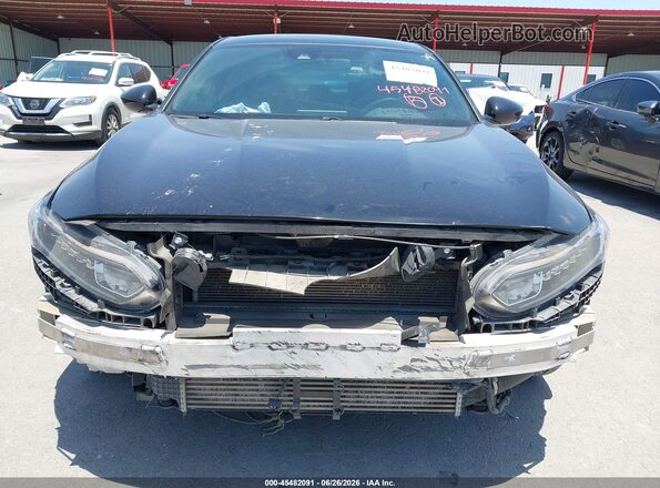 1HGCV1F32LA156224 2020 HONDA ACCORD Black წინა ხედი