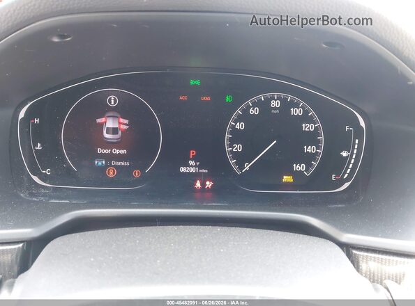 1HGCV1F32LA156224 2020 HONDA ACCORD Black უკანა სავარძლების ხედი
