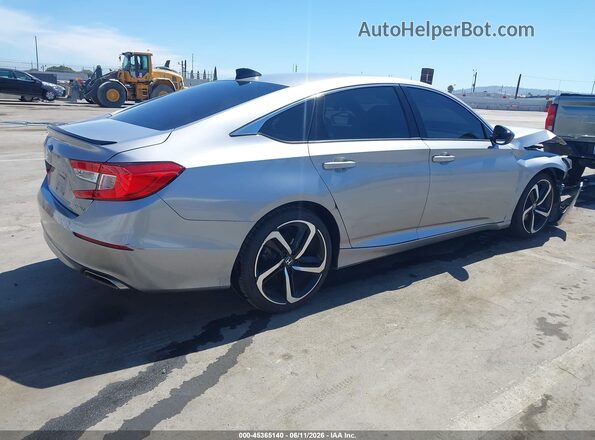 1HGCV1F32MA025702 2021 HONDA ACCORD Silver Trasero derecho