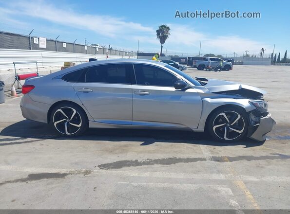 1HGCV1F32MA025702 2021 HONDA ACCORD Silver Vista interior trasera