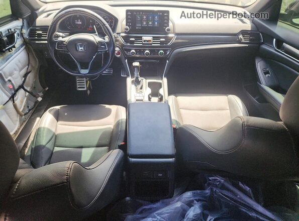 1HGCV1F32MA055363 2021 HONDA ACCORD White წინა პანელის ხედი