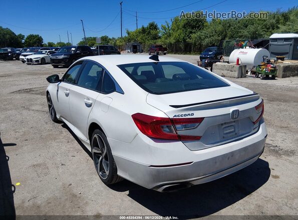 1HGCV1F32MA058232 2021 HONDA ACCORD White Rear left