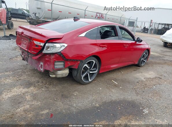 1HGCV1F32MA080604 2021 HONDA ACCORD Red Trasero derecho