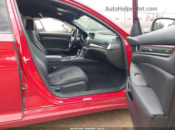 1HGCV1F32MA080604 2021 HONDA ACCORD Red Vista interior delantera