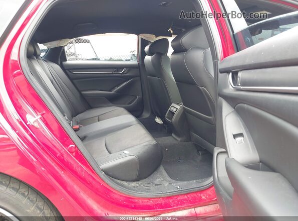 1HGCV1F32MA080604 2021 HONDA ACCORD Red Vista de la etiqueta del VIN