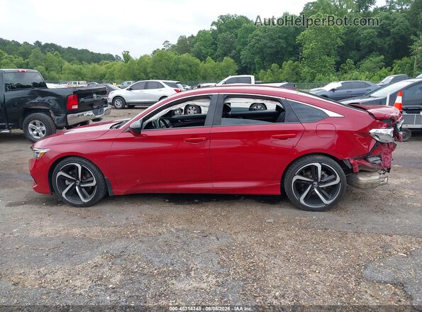 1HGCV1F32MA080604 2021 HONDA ACCORD Red 