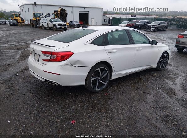 1HGCV1F32MA096706 2021 HONDA ACCORD White Tył prawy