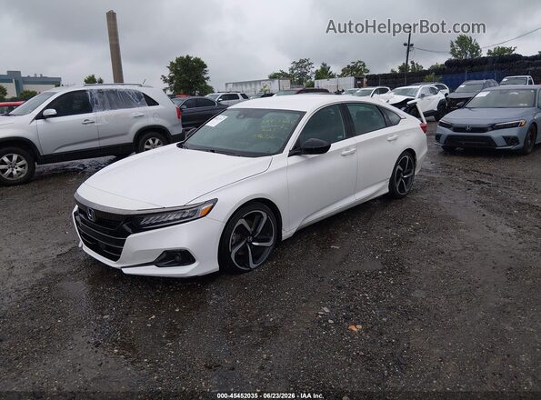 1HGCV1F32MA096706 2021 HONDA ACCORD White Przód lewy
