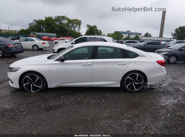 1HGCV1F32MA096706 2021 HONDA ACCORD White Widok wnętrza 360 stopni
