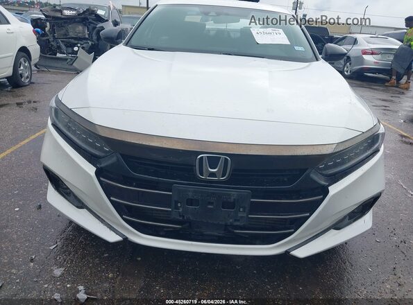 1HGCV1F32MA116548 2021 HONDA ACCORD White Vista del cuadro de instrumentos