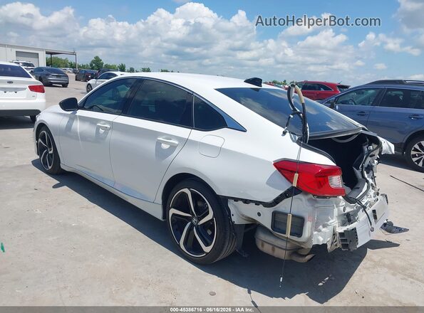 1HGCV1F32MA119479 2021 HONDA ACCORD White Հետևի ձախ