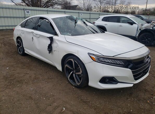 1HGCV1F32NA040671 2022 HONDA ACCORD White 