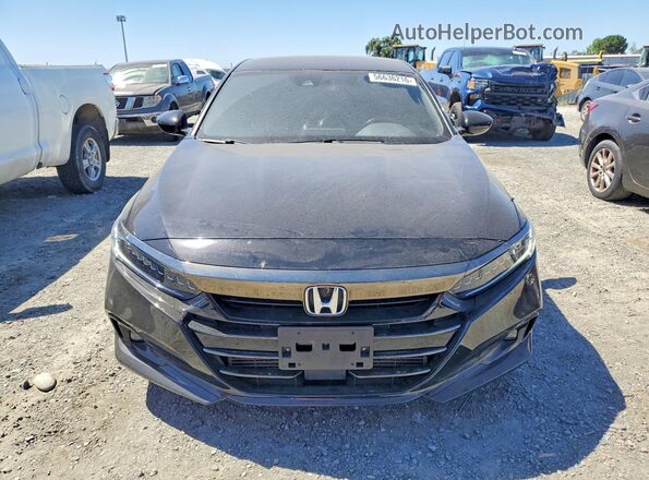 1HGCV1F32NA113750 2022 HONDA ACCORD Black Դիմացի տեսք