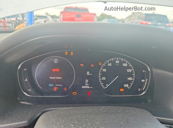 1HGCV1F32NA116566 2022 HONDA ACCORD Белый Вид щитка приборов