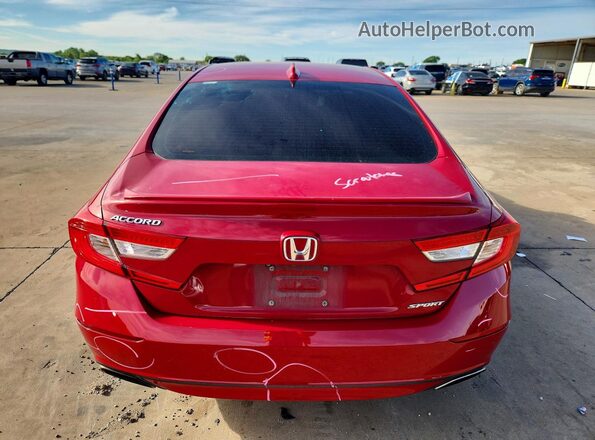 1HGCV1F33JA083569 2018 HONDA ACCORD Красный 