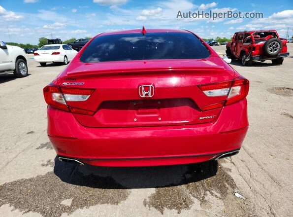 1HGCV1F33JA109247 2018 HONDA ACCORD Red Հետևի տեսք