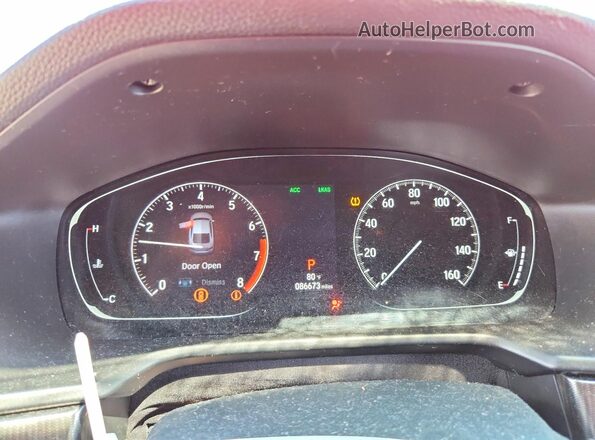 1HGCV1F33JA109247 2018 HONDA ACCORD Red Սարքավորումների վահանակի տեսք