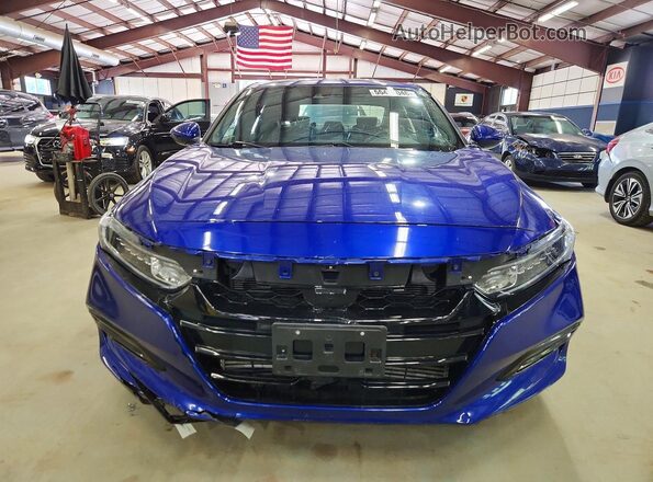 1HGCV1F33JA139705 2018 HONDA ACCORD Blue Widok z przodu