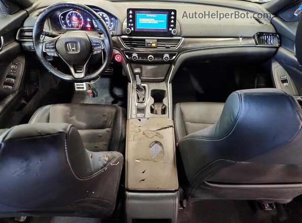 1HGCV1F33JA139705 2018 HONDA ACCORD Blue Widok deski rozdzielczej