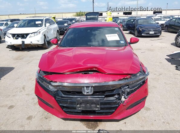 1HGCV1F33JA186961 2018 HONDA ACCORD Red Սարքավորումների վահանակի տեսք