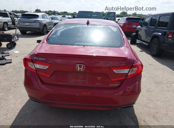 1HGCV1F33JA186961 2018 HONDA ACCORD Red 