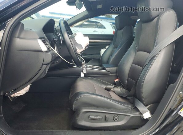 1HGCV1F33JA189570 2018 HONDA ACCORD Black Widok wnętrza z przodu