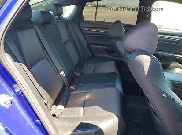 1HGCV1F33JA238783 2018 HONDA ACCORD Blue უკანა სავარძლების ხედი