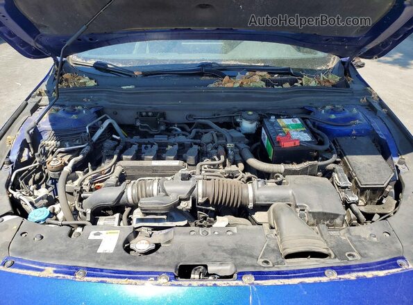 1HGCV1F33JA238783 2018 HONDA ACCORD Blue უკანა სალონის ხედი