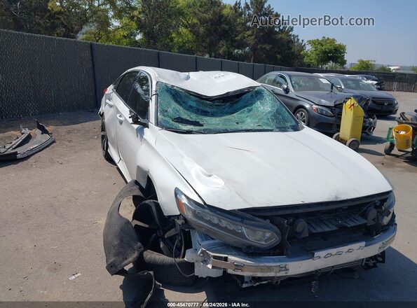 1HGCV1F33KA013944 2019 HONDA ACCORD White Вид спереду