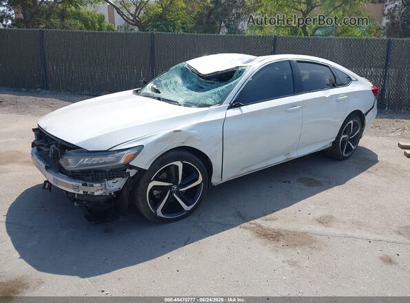 1HGCV1F33KA013944 2019 HONDA ACCORD White Передня ліва чверть