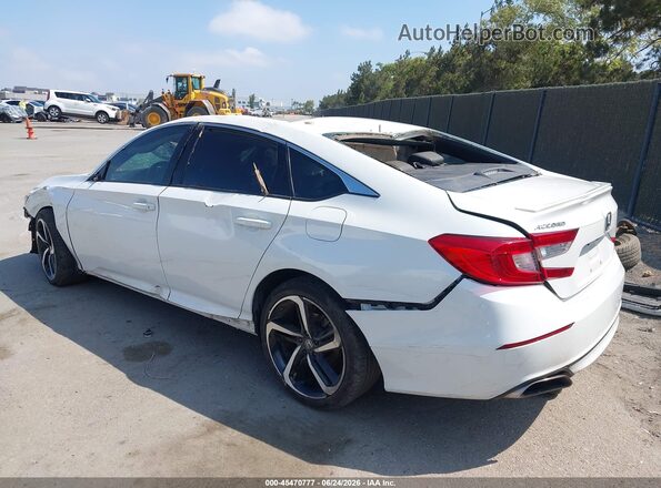 1HGCV1F33KA013944 2019 HONDA ACCORD White Задня ліва чверть