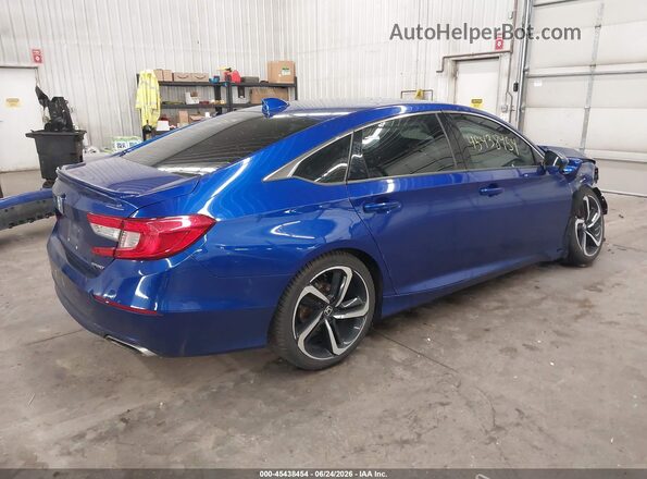 1HGCV1F33KA015600 2019 HONDA ACCORD Blue Tył prawy