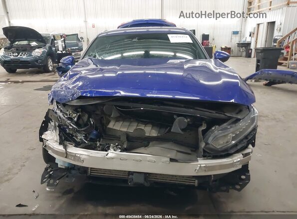 1HGCV1F33KA015600 2019 HONDA ACCORD Blue Widok wnętrza z tyłu