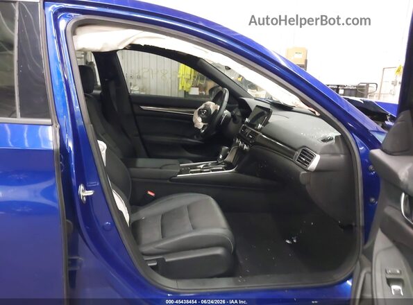 1HGCV1F33KA015600 2019 HONDA ACCORD Blue Widok wnętrza z przodu