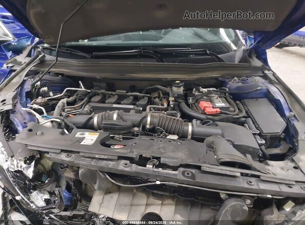 1HGCV1F33KA015600 2019 HONDA ACCORD Blue Widok z tyłu