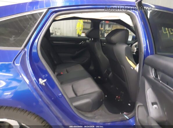 1HGCV1F33KA015600 2019 HONDA ACCORD Blue Widok naklejki z numerem VIN
