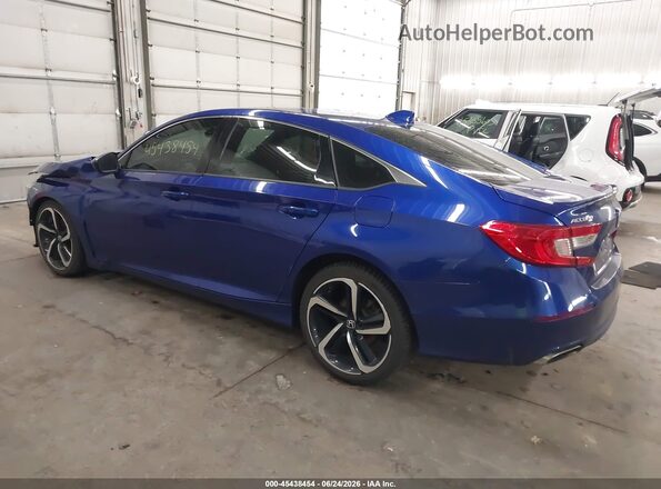 1HGCV1F33KA015600 2019 HONDA ACCORD Blue Tył lewy