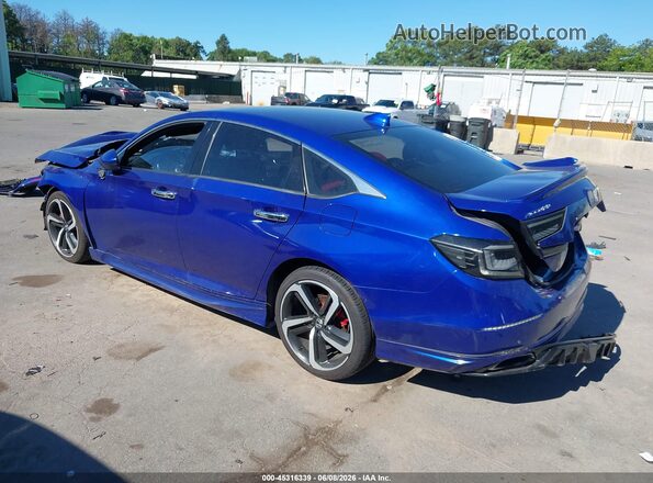 1HGCV1F33KA015614 2019 HONDA ACCORD Blue Задня ліва чверть