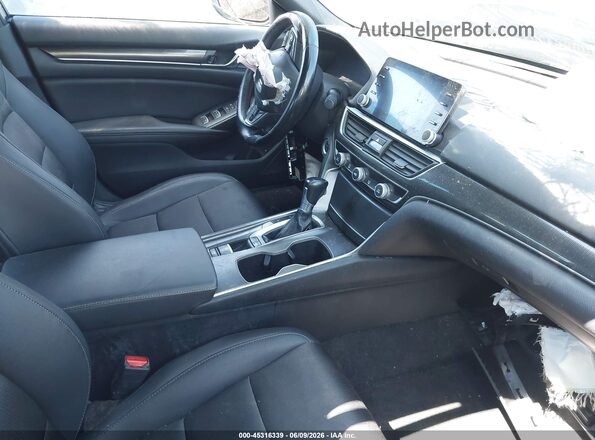 1HGCV1F33KA015614 2019 HONDA ACCORD Blue Вид салону спереду
