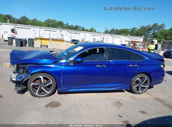 1HGCV1F33KA015614 2019 HONDA ACCORD Blue Панорамний вид салону 360°