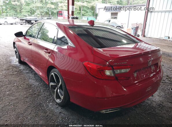 1HGCV1F33KA033255 2019 HONDA ACCORD Red Tył lewy