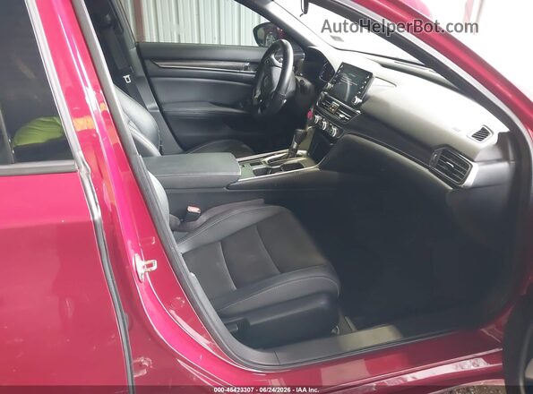 1HGCV1F33KA033255 2019 HONDA ACCORD Red Widok wnętrza z przodu