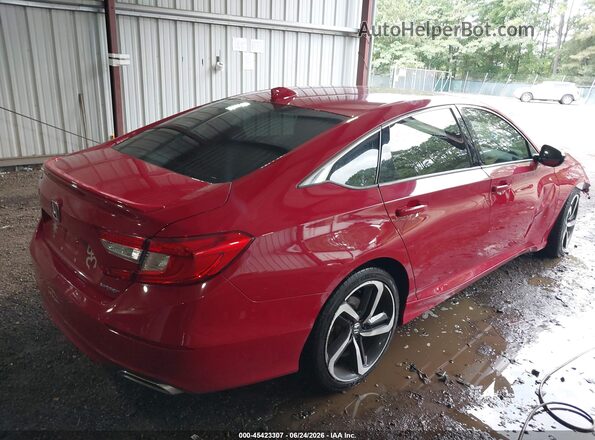 1HGCV1F33KA033255 2019 HONDA ACCORD Red Tył prawy