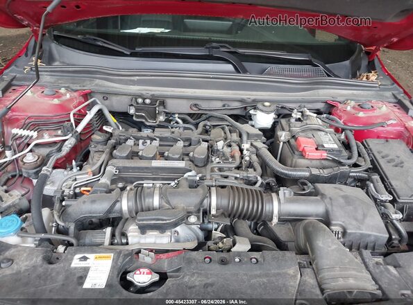 1HGCV1F33KA033255 2019 HONDA ACCORD Red Widok z tyłu