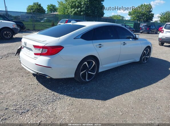 1HGCV1F33KA052467 2019 HONDA ACCORD White Հետևի աջ