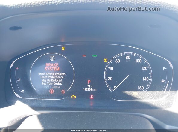 1HGCV1F33KA052467 2019 HONDA ACCORD White Հետևի նստատեղերի տեսք