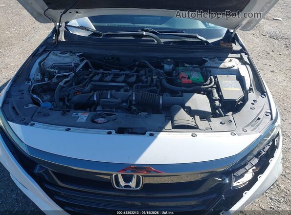 1HGCV1F33KA052467 2019 HONDA ACCORD White Հետևի տեսք