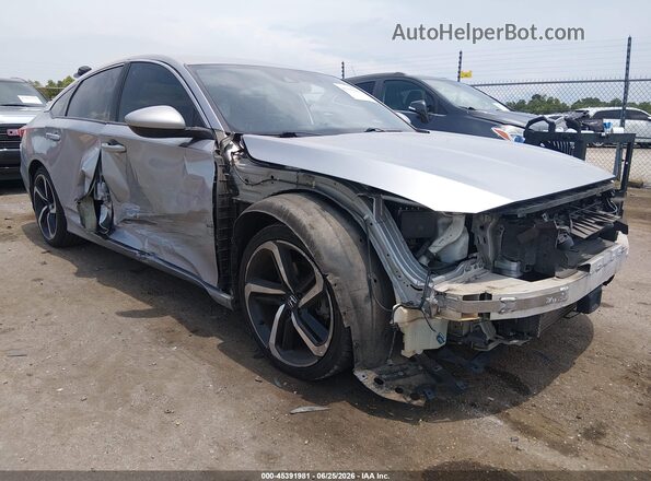 1HGCV1F33KA089423 2019 HONDA ACCORD Silver წინა ხედი