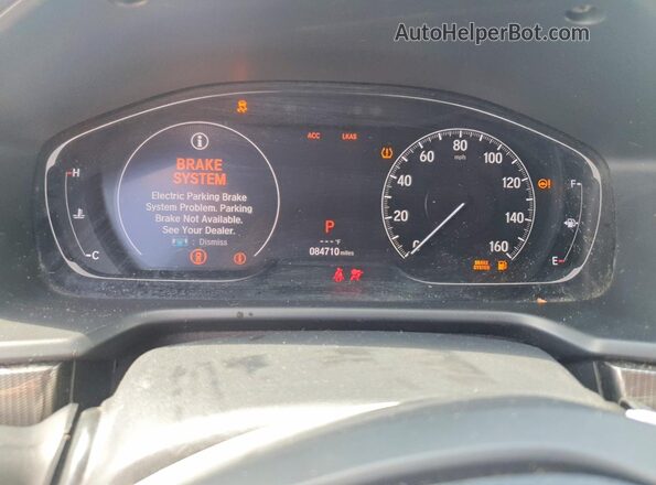 1HGCV1F33KA126261 2019 HONDA ACCORD Черный Вид щитка приборов